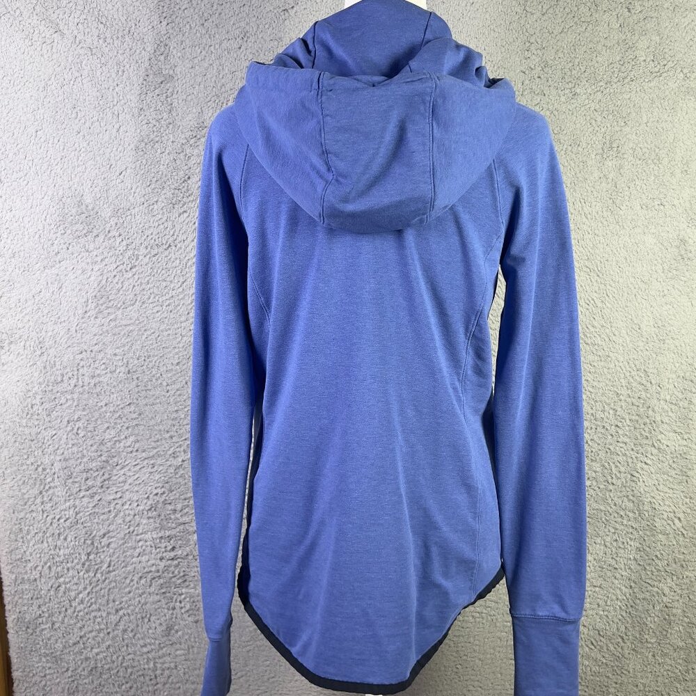 Athleta Sentry Hoodie Sweatshirt Womens XS Blue Hooded Pullover Athletic Active - Picture 3 of 10